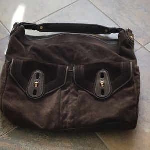 Cole Haan brown suede purse